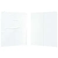 vidaXL Partytält Sidopanel 2 st Vit 200 x 195 cm PE och Stål