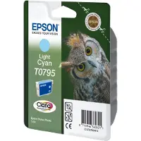 Epson T0795 ljus cyan bläckpatron (original)