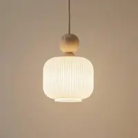 TK Lighting Glas pendellampa Ballo , dimbar, Creme / bärnsten, Vardagsrum / matsal, Glas, Pendellampa