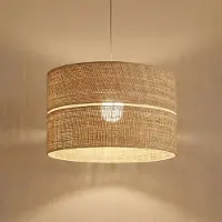 TK Lighting Hänglampa Calma , dimbar, Creme / bärnsten, Vardagsrum / matsal, Pendellampa