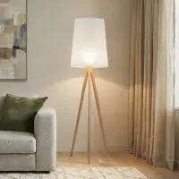 TK Lighting Golvlampa Walz , Ljust trä, Vardagsrum / matsal, Trä, Modern, Golvlampa