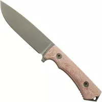 Ka-Bar NX.01 Moss Green Cerakote, Brown Natural Textite, fixed-blade survival knife