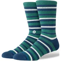 Stance - Strumpor - Brett Crew Teal för UnisexBomull - Storlek 38-42 - Grön