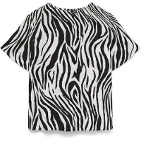 Vero Moda Blus 'VMMYMILO' greige / svart