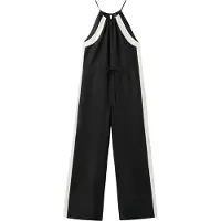 Mango Jumpsuit 'Morty' svart / vit