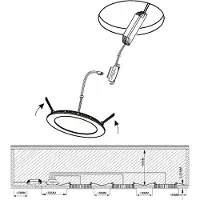 Eglo FUEVA 1 LED infälld spotlight i vitt