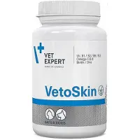 Vet Expert VetoSkin kosttillskott för hundar och katter - 90 tabletter