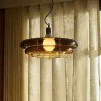 Market Set Taklampa , Sunset, dimbara, Brun / rost, Matsal, Glas, Design