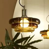 Market Set Taklampa , Sunset, dimbara, Brun / rost, Matsal, Glas, Design