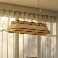 Market Set Taklampa , Square, dimbara, Beige, Matsal, Tyg / textil, Design