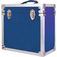 Ginza.se Dark Blue: LP Record Storage Carry Case Navy