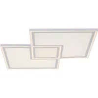 JUST LIGHT LED taklampa Edging, dimbar, Vitt / opal, Vardagsrum / matsal, Metall, Modern, LED-taklampa