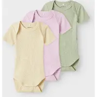 Name it Sparkdräkt/body chamois / grön / syrén