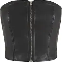 Urban Classics Synthetic Leather Bandeau Ärmlös Topp