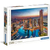 Clementoni - 31814 - Collection Puzzle - Dubai Marina - 1500 stycken - Made in Italy - Jigsaw Puzzles for Adult