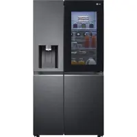 LG GSXV90MCDE - Kylskåp/frys - sida vid sida med vattenbehållare, isbehållare - bredd: 91.3 cm - djup: 73.5 cm - höjd: 179 cm - 635 liter - Klass E