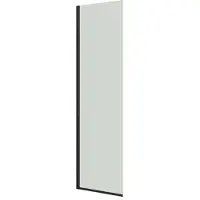 Dansani D71-03 fast vägg 197,5 x 67–69 cm svart/klart glas