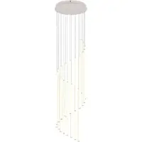 TRIO Lighting Pendellampa Baxter, dimbar, Aluminium / grå / zink, Vardagsrum / matsal, Metall, Modern