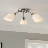 Eko-Light Taklampa Portos , dimbar, Förkromad / silver, Vardagsrum / matsal, Metall, Taklampa