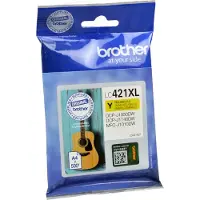 Brother Bläck LC-421XLY Original Gul LC421XLY