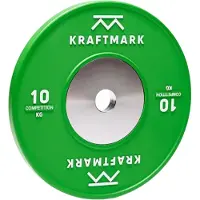 Kraftmark Internationell Viktskiva 50 mm Competition Bumpers - 10kg
