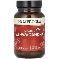 Dr. Mercola , Ekologisk Ashwagandha, 60 Kapslar (400 mg per kapsel)