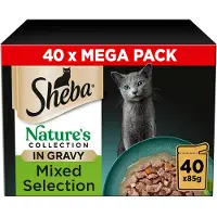 Sheba Nature's Collection urval av smaker vått helfoder för vuxna katter 40x85g