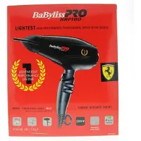 Babyliss Pro Ultra Light Rapido BAB7000IE hårtork 2200 W jonisk svart