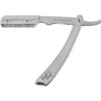 Dark Stag Barber Rak Razor Shavette Premium stålhandtag