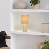 Corep Bordslampa , Sally, Beige, Vardagsrum, Metall, Modern