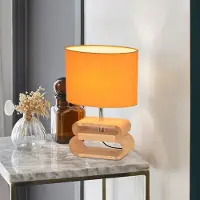 Corep Bordslampa , Oslo, Gul, Vardagsrum, Tyg / textil