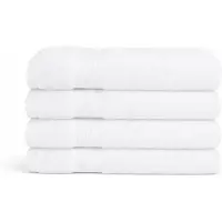 ByBorg Bambu handduk - 50x100 cm - bambu/bomullsfrotté - Vit