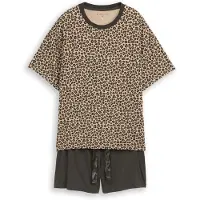 Tom Tailor Kort pyjamas cappuccino / antracit