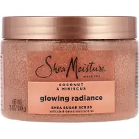 SheaMoisture , Strålande Glöd, Sheasmör Sockerskrubb, Kokos & Hibiskus, 12 oz (340 g)
