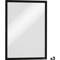 Durable Skilt DURAFRAME MAGNETIC A3 sort ramme - (5 stk.)