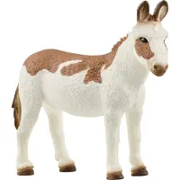 Schleich Farm World - Amerikansk fläckig åsna - H: 6,6 cm - 1396 - - One Size - Leksaksdjur