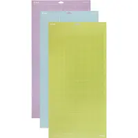 Cricut Explore/Maker LightGrip/StandardGrip/StrongGrip (30.5 x 61 cm) 3-Pack Skärmatta Skärbredd 30.5 cm Lila, Blå, Gul