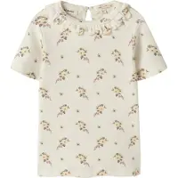Lil´ Atelier Lil' Atelier T-shirt - Bomull/Lyocell - NmfGayo - Coconut Mjölk/ - - 3 år (98) - T-shirt