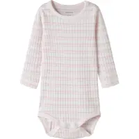Name it Body l/ä - Rib - NbfHutla - Vagga Rosa - - 1½ år (86) - Body L/Ä