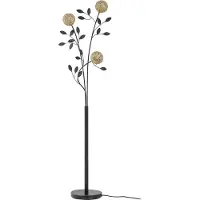 LUCANDE Golvlampa , Evory, Svart, Vardagsrum, Metall, Florentinsk