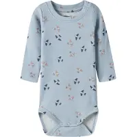 Name it Body l/ä - Bomull/Modal - NbmHop - Blue Dimma - - 74 - Body L/Ä