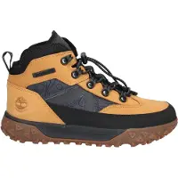 Timberland för pojkar. TB1A649C2311 GreenStride Motion 6 ankelstövlar i brunt läder (31), Hud, Karta, Nyckelband, Casual, Utomhus, barnmode