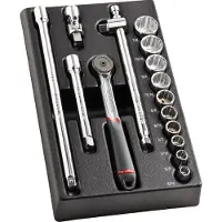 Facom Hylsnyckelsats MOD.J161-212U; 3/8''; 16 st.
