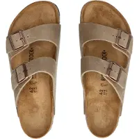 Birkenstock för män. 352201 Sandaler i vanligt läder Arizona Leoi (Normal passform) brun (44), Hud, Karta, Ingen, Casual