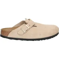 Birkenstock för kvinnor. 1030883 Lädertofflor Boston (Smal passform) beige (42), Hud, Karta, Ingen, Casual
