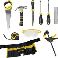 Stanley Jr. Verktyg - 10 Delar - Gul - Stanley Jr. - One Size - Verktyg