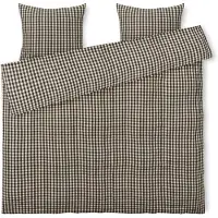 Juna dubbelt påslakanset 200x220 cm - 100% ekologisk bomull - Kreppsängkläder gul