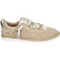 Ugg för kvinnor. 1175301 Minimel beige träningsskor i läder (37), Karta, Före, Nyckelband, Casual