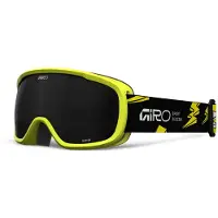 Giro Buster Yellow Bolts (OTG) junior vinterglasögon (cylindrisk) ULTRA BLACK 8-18% S3