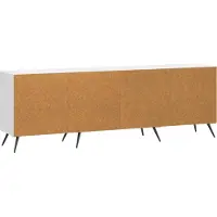 vidaXL TV-skåp Vit högglans 150 x 31 x 50 cm Konstruerat trä